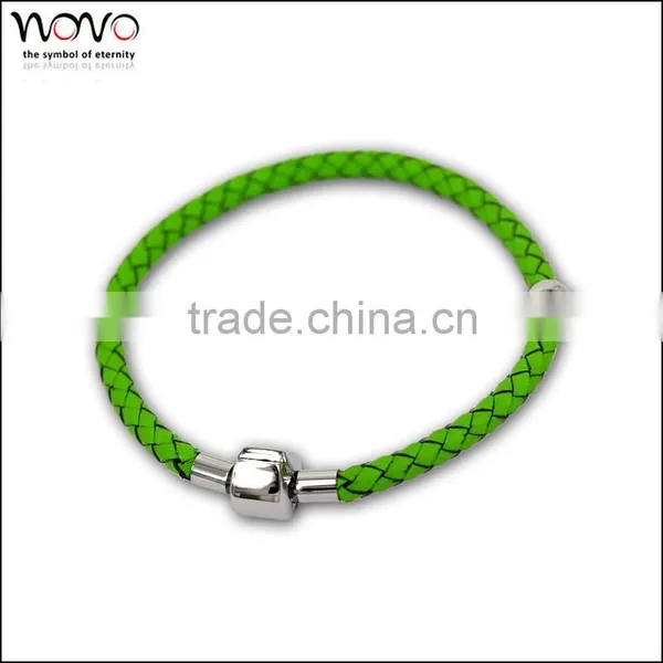 Fashion Jewerly Cheap Stain Less Steel 2014 Newest Handmade Fashion Leather Bracelet photo-4