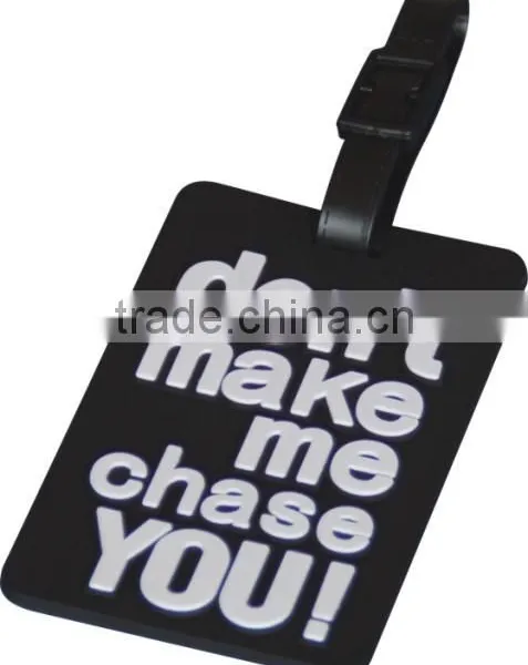 Embossed Custom Durable Plastic Soft Pvc Materail Wholesale Luggage Tags photo-3