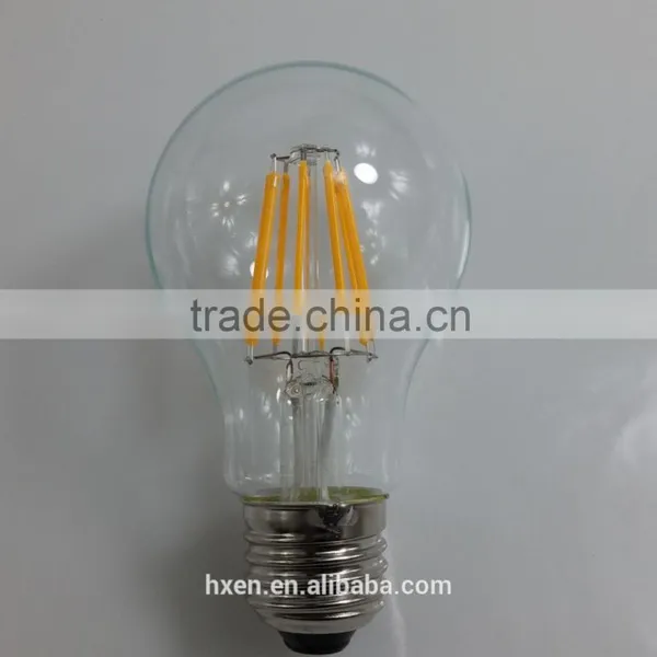 UL Listed 85-265v 8w 6w 4w E27 E26 B22 Filament Led Bulb A19 A60 Led Bulb photo-2