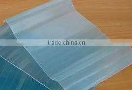 Transparent Corrugated Plastic Roofing Tile for Light Cover