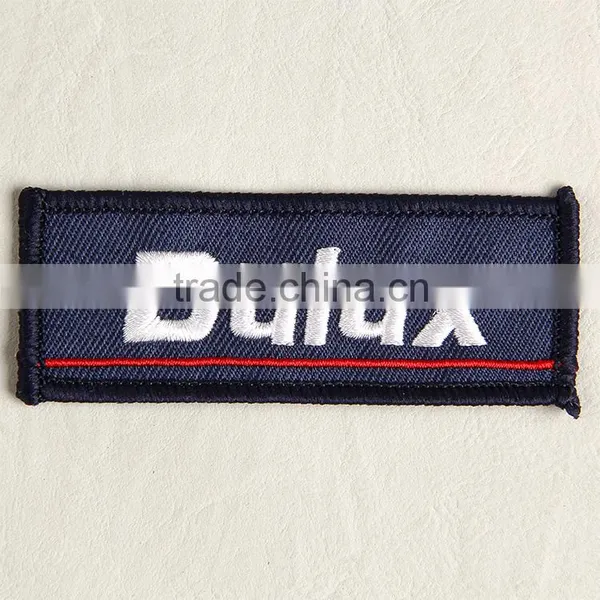 Damask Woven Label With Overlocked Embroidery for Girls' Bell Bottom Pants photo-2