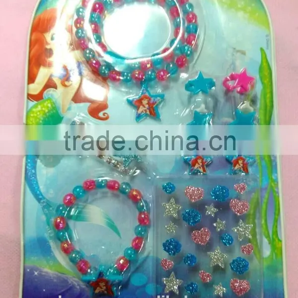 Kids Accessory Beads Necklace Set Gift for Kids