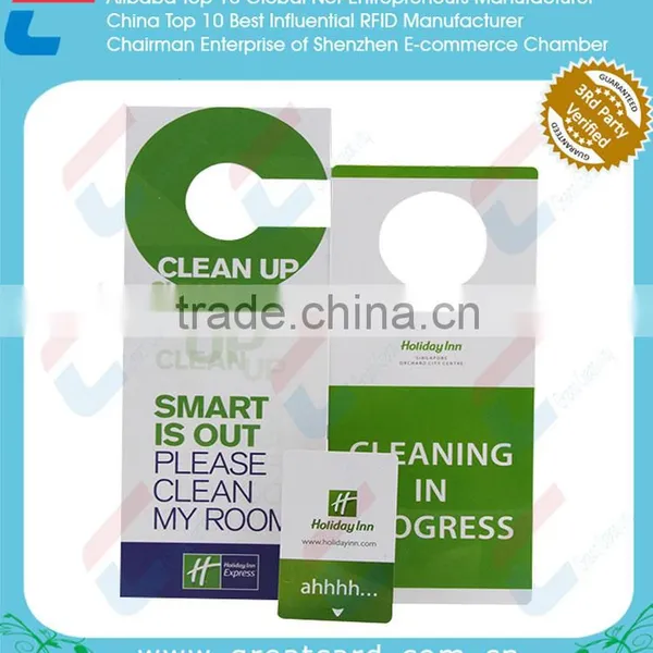 Papery Plastic Customized Shape Door Hanger photo-2