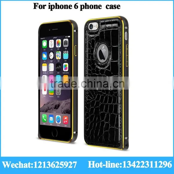 Genuine Leather Phone Case for Apple Iphone 5.5inch Phone Leather Case for Iphone With Metal Bumper Quality Choice photo-2