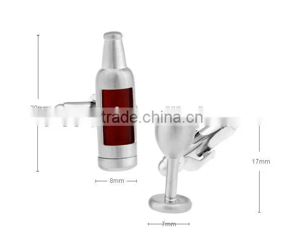 Wine Bottle Cup Cufflinks photo-2