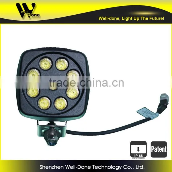 Factory Direct Offer Oledone 4.3" 27W Heavy Duty Mining Drilling Excavator Truck Tractor Trailer LED Work Light photo-2
