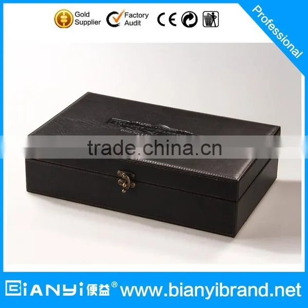 Black PU Hotel Leather Products and Supplies for Hotel Leather Products