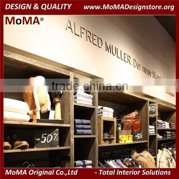 Cube Solid Wood Display Cabinet/Menswear Display Idea/Store Fitting Furniture photo-5