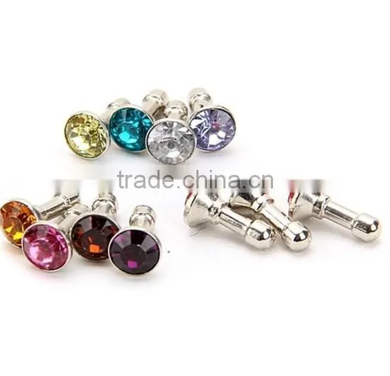 Luxurious Design Diamond Dust Plug for 3.5mm Earphone Dust Plug photo-5