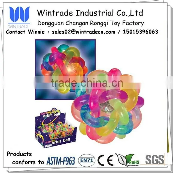 Light up orbit stree ball with leds