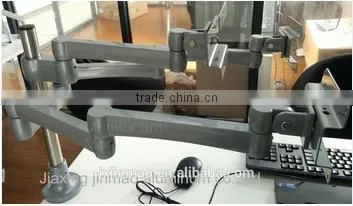 Metal Standard Aluminum Lcd Monitor Stand Desk Mount Triple Monitor Stand photo-3