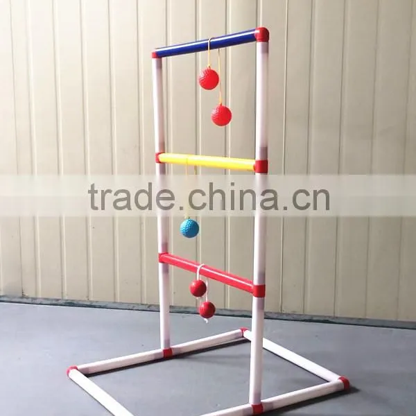 Plastic Ladder Golf Toss Game With Color Box and Plastic Frame 6 Pairs Golf/Plastic Ball