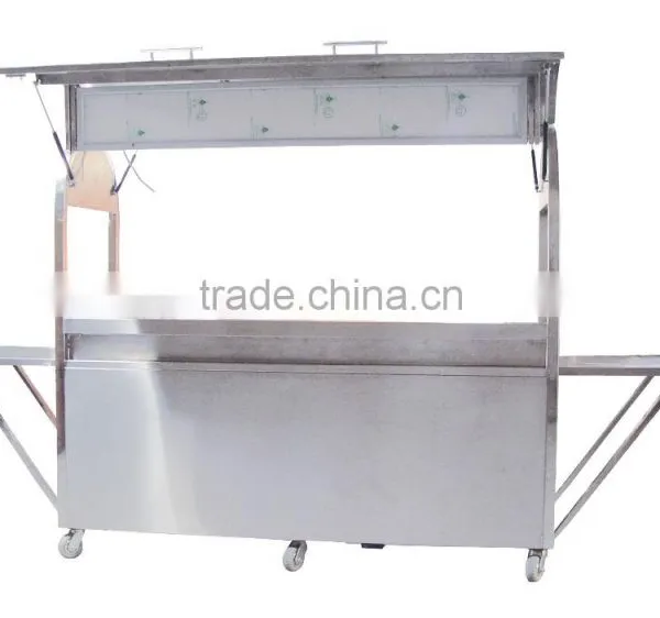 Factory Price Stainless Steel Mobile Espresso Coffee Cart photo-3
