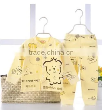 Cotton Baby Clothing Infant and Toddler 2pcs Set Top and Pants photo-3