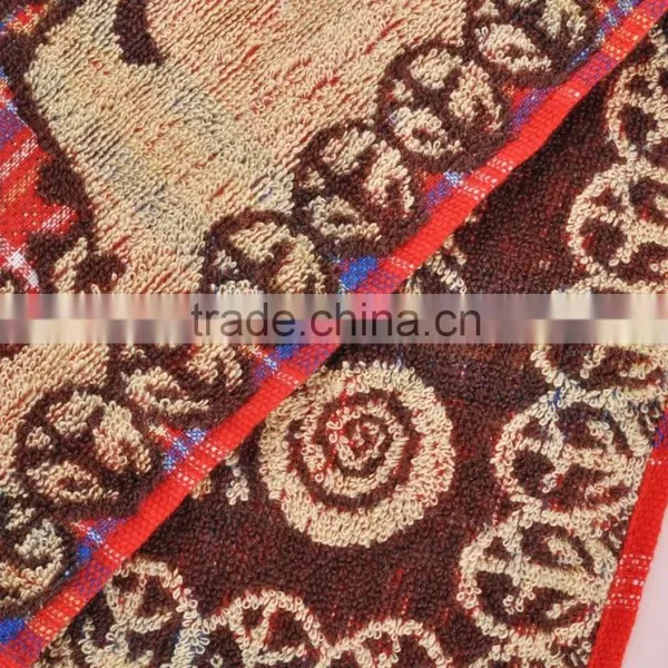 Yarn Dyed Jacquard Cotton Hand Towel With Animal Pattern photo-3