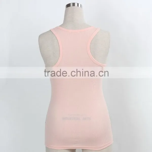 F5S15022 Fashion Design Top Tank Ladies Printed Wholesale Rib Waist China Manufacturer photo-2