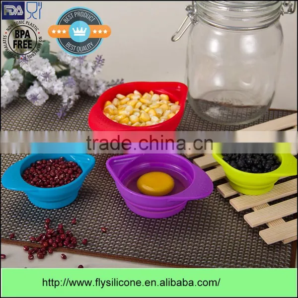 Hot Sale on Amazon Customized Logo 4 Pcs Premium Silicone Measuring Cups Set photo-2