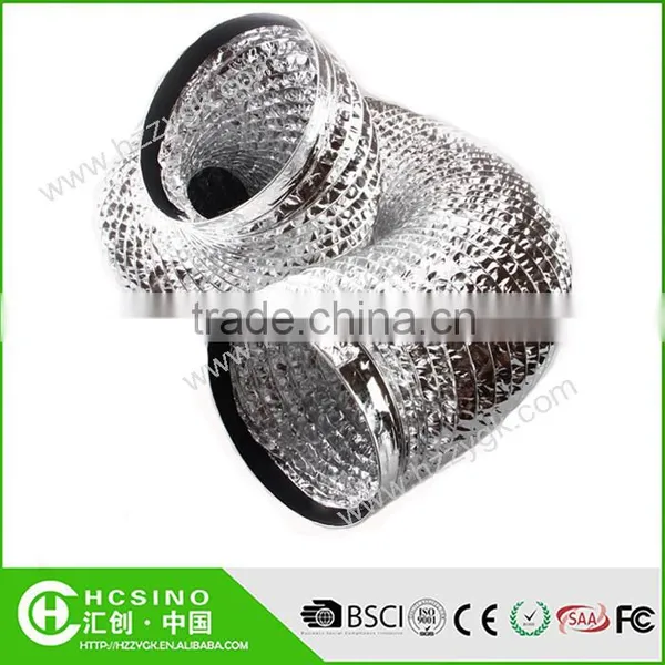A/C Systems Flexible Aluminum Exhaust Ducts Air Ducting Vents Insulated Hydroponic Aluminum Ducting photo-5