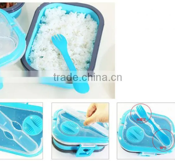 NEW 2016 2 Layer Rectangle Lunch Box Container Eco-friendly Kid Lunchbox photo-3