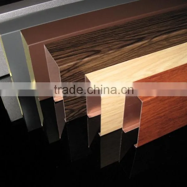 0.65mm Pop Wood Baffle Aluminum Tiles in China photo-5