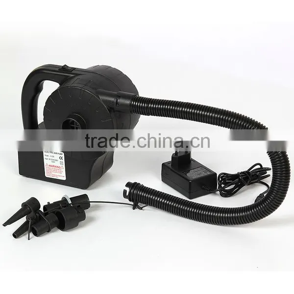 DC 12V/AC 230V 3 Universal Nozzle Adaptors Portable Electric Air Pump photo-4
