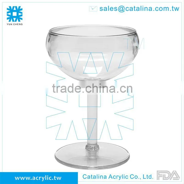 Acrylic MS PC 266ml Transparent Margarita Glass photo-2