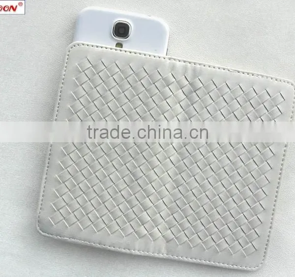 Real Woven by Hand Universal Smart Phone Wallet Style Leather Case for 3.7 - 5.8inch Phone 6 Cover Cases photo-4