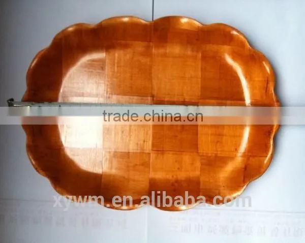 Rectangular Woven Wooden Plate and Tray photo-4