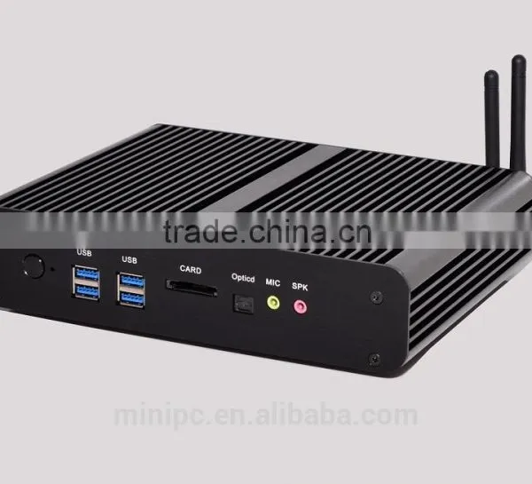 Embeded Fanless Desktop Computer Mini PC Core i7 5500u With With Dual HD Dual COM Dual Lan photo-3
