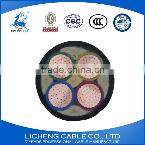 China Manufacturer 4 Core Power Cable 4x240mm2 Copper Insulated Electrical Power Cable photo-6