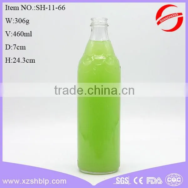 2016 New Style 315ml Beverage Glass Bottle for Juice With Screw Metal Lid photo-6