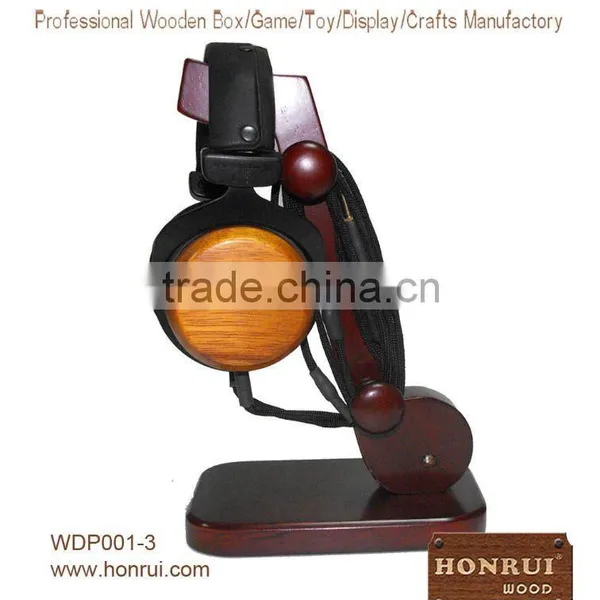 headphone wood stand