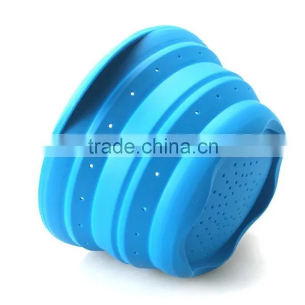 Travel Camping Household Silicone Collapsible Strainer photo-4