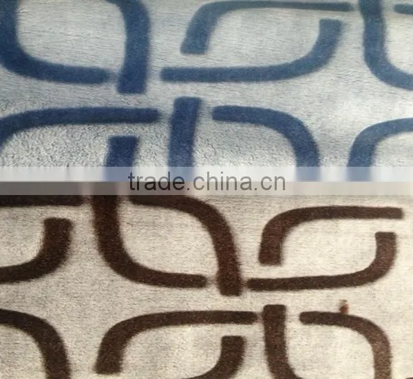 China Factory Manufucture Carving Flannel Fleece Fabric Flannel Blanket photo-3