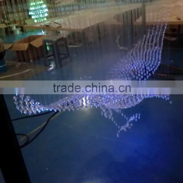RGB Color Mess & DMX 512 Acrylic Fiber Optic Crystal Chandelier photo-4