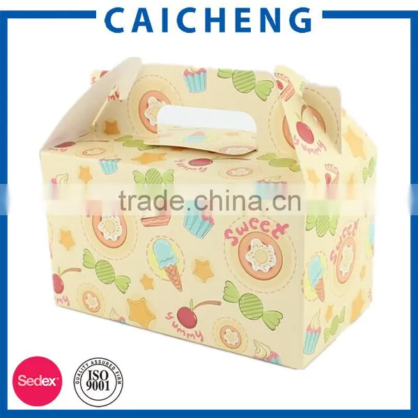 Custom Foldable Kraft Cake Paper Box With Window photo-5