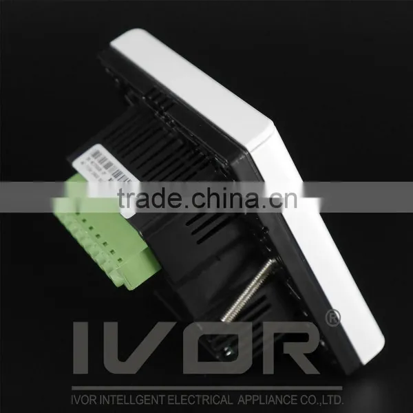 Good Quality IVOR 220V Central Air-Conditioner Thermostat Digital AC Thermostat Switch PC Frame SK-AC2300B Champagne Gold photo-3