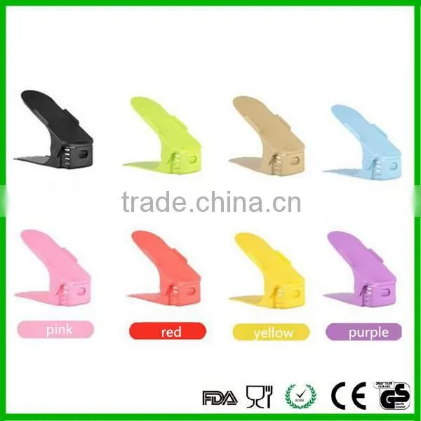 Fashion Design Colorful Plastic Shoe Rack photo-2