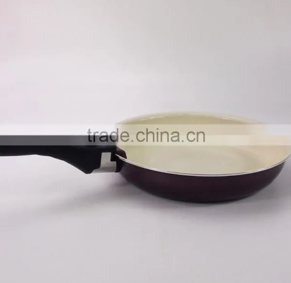 5pcs Burgundy Non-stick Die Casting Aluminum Cookware Set Removable Handles photo-6
