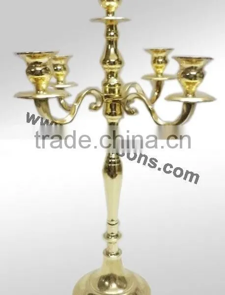 Gold Plated Candelabra and Centerpieces for Wedding Manufactured by Royal De Wajidsons in India photo-4