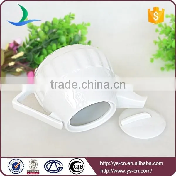 Wholesale White Ceramic Tea Pot For Home photo-2