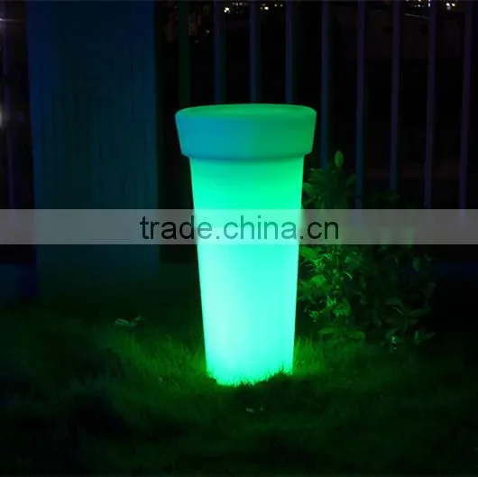 Plastic Cemetery Vase LED Out Door Decorative Flower Pot photo-4