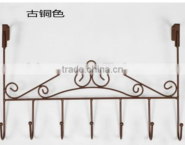 Over the Door 5 Hook Rack - Decorative Hanger for Hanging Your Clothes - Coat photo-3