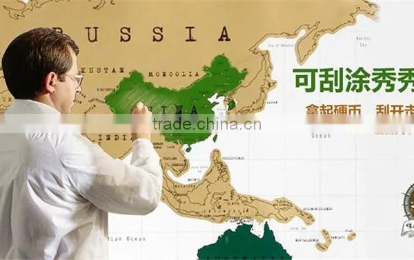 CT-483 Factory Supply Creative World Map for Promotion Worldwild Travel Map photo-3