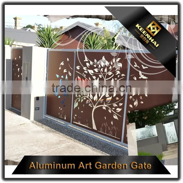 Decorative Carving Panel Aluminum Perforated Laser Cut Door Design photo-5