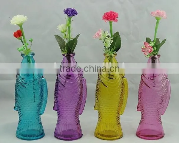 Machine Made Glass Vase for Home Decoration / Square Glass Vase photo-6