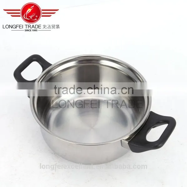 011274 High Quality Unique Handle Popular Steel Sets Cheap Hot Sale Stainless Steel Cookware photo-5