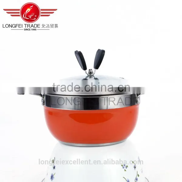 Colorful 10pcs Stainless Steel Best Selling Soup Pot Set/cooking Pot Set photo-2