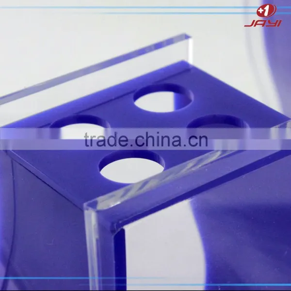 China Wholesale Luxury Pump Bottle Hotel Balfour Purple Crystal Clear Plastic Lucite Acrylic Bathroom Accessories photo-5