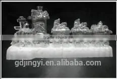 2015 Acrylic Train and Santa Heads Table Decoration With Led Light photo-2